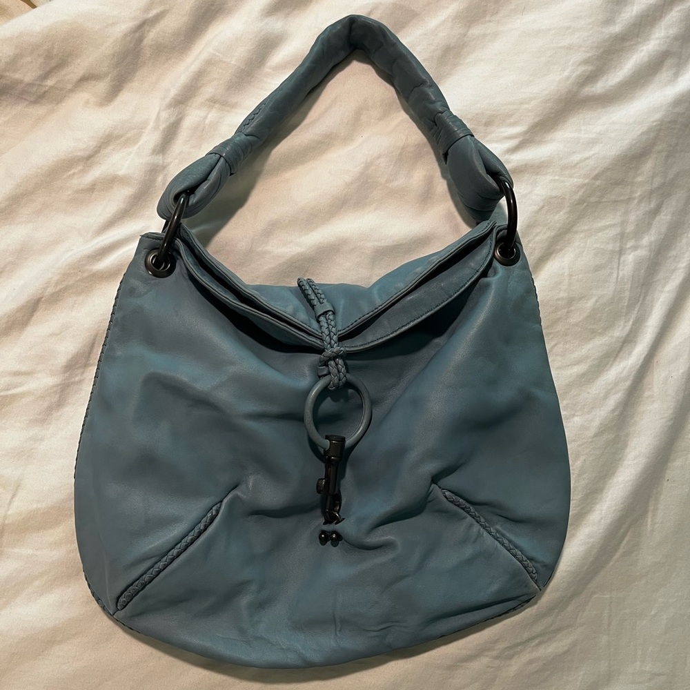 Bottega Venetta Blue Vintage Hobo Bag